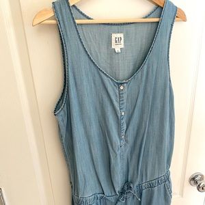 GAP Maternity Denim Jumpsuit